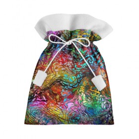 Подарочный 3D мешок с принтом Буйство красок в Екатеринбурге, 100% полиэстер | Размер: 29*39 см | Тематика изображения на принте: краски | линии | мозаика | орнамент | узор | цвет