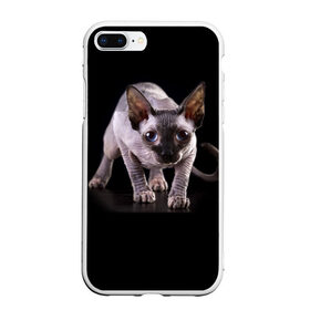 Чехол для iPhone 7Plus/8 Plus матовый с принтом Сфинкс в Екатеринбурге, Силикон | Область печати: задняя сторона чехла, без боковых панелей | взгляд | глаза | голова животного | киска | кот | котёнок | кошка | прикольные картинки