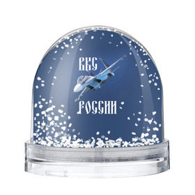 Снежный шар с принтом ВКС РОССИИ в Екатеринбурге, Пластик | Изображение внутри шара печатается на глянцевой фотобумаге с двух сторон | ввс | вкс | лётчик | миг | пилот | россия | самолёт | су