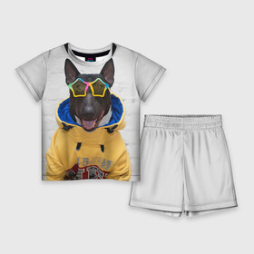 Детский костюм с шортами 3D с принтом Bulldogs friend 6 в Екатеринбурге,  |  | bulldog blogger | tecuaniventura | блоггер | бульдог | бульдог блоггер | животные | карамелька | собаки