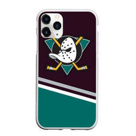 Чехол для iPhone 11 Pro матовый с принтом Anaheim Ducks в Екатеринбурге, Силикон |  | хоккей