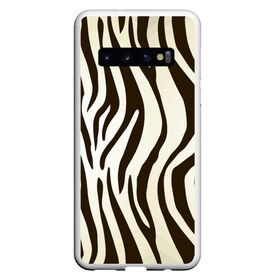 Чехол для Samsung Galaxy S10 с принтом Шкура зебры в Екатеринбурге, Силикон | Область печати: задняя сторона чехла, без боковых панелей | Тематика изображения на принте: африка | животные | звери | зебра | фауна