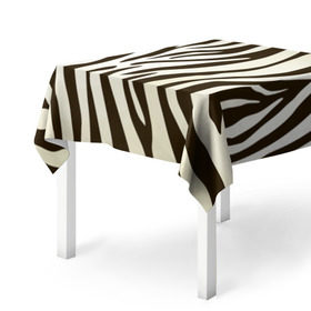 Скатерть 3D с принтом Шкура зебры в Екатеринбурге, 100% полиэстер (ткань не мнется и не растягивается) | Размер: 150*150 см | африка | животные | звери | зебра | фауна