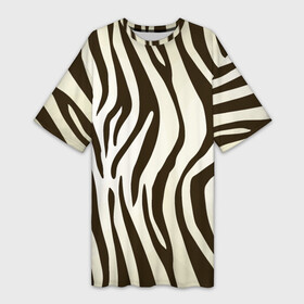 Платье-футболка 3D с принтом Шкура зебры в Екатеринбурге,  |  | африка | животные | звери | зебра | фауна