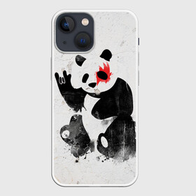 Чехол для iPhone 13 mini с принтом Рок панда в Екатеринбурге,  |  | rock | коза | метал | панда | рок