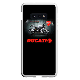 Чехол для Samsung S10E с принтом Ducati 4 в Екатеринбурге, Силикон | Область печати: задняя сторона чехла, без боковых панелей | ducati | moto | дукати | мото | мотоцикл | мотоциклы