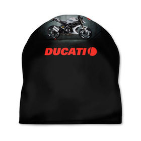 Шапка 3D с принтом Ducati 4 в Екатеринбурге, 100% полиэстер | универсальный размер, печать по всей поверхности изделия | Тематика изображения на принте: ducati | moto | дукати | мото | мотоцикл | мотоциклы