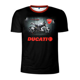 Мужская футболка 3D спортивная с принтом Ducati 4 в Екатеринбурге, 100% полиэстер с улучшенными характеристиками | приталенный силуэт, круглая горловина, широкие плечи, сужается к линии бедра | ducati | moto | дукати | мото | мотоцикл | мотоциклы