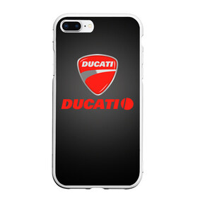 Чехол для iPhone 7Plus/8 Plus матовый с принтом Ducati 3 в Екатеринбурге, Силикон | Область печати: задняя сторона чехла, без боковых панелей | Тематика изображения на принте: ducati | moto | дукати | мото | мотоцикл | мотоциклы