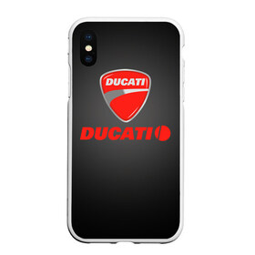 Чехол для iPhone XS Max матовый с принтом Ducati 3 в Екатеринбурге, Силикон | Область печати: задняя сторона чехла, без боковых панелей | ducati | moto | дукати | мото | мотоцикл | мотоциклы