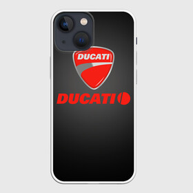 Чехол для iPhone 13 mini с принтом Ducati 3 в Екатеринбурге,  |  | ducati | moto | дукати | мото | мотоцикл | мотоциклы