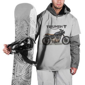 Накидка на куртку 3D с принтом Triumph 2 в Екатеринбурге, 100% полиэстер |  | moto | triumph | мотоцикл | мотоциклы | триумф