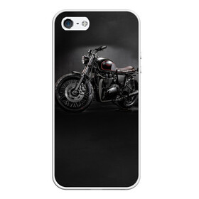 Чехол для iPhone 5/5S матовый с принтом Triumph 1 в Екатеринбурге, Силикон | Область печати: задняя сторона чехла, без боковых панелей | moto | triumph | мотоцикл | мотоциклы | триумф