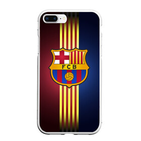 Чехол для iPhone 7Plus/8 Plus матовый с принтом Barcelona FC в Екатеринбурге, Силикон | Область печати: задняя сторона чехла, без боковых панелей | барса | барселона | испания | клуб | фк | футбол | футбольный