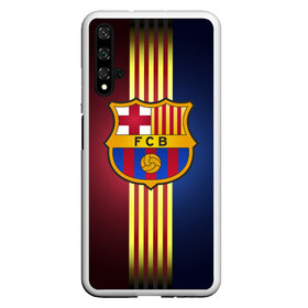 Чехол для Honor 20 с принтом Barcelona FC в Екатеринбурге, Силикон | Область печати: задняя сторона чехла, без боковых панелей | Тематика изображения на принте: барса | барселона | испания | клуб | фк | футбол | футбольный