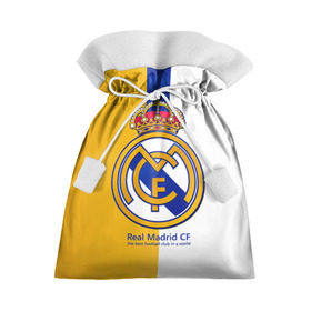 Подарочный 3D мешок с принтом Real Madrid CF в Екатеринбурге, 100% полиэстер | Размер: 29*39 см | football | испания | клуб | мадрид | реал | фк | футбольный