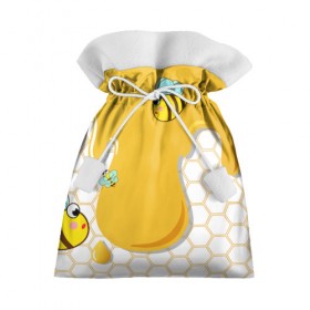 Подарочный 3D мешок с принтом Пчелки в Екатеринбурге, 100% полиэстер | Размер: 29*39 см | Тематика изображения на принте: 