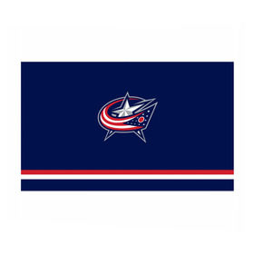 Бумага для упаковки 3D с принтом Columbus Blue Jackets в Екатеринбурге, пластик и полированная сталь | круглая форма, металлическое крепление в виде кольца | columbus blue jackets | hockey | nhl | нхл | хоккей