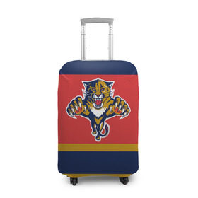 Чехол для чемодана 3D с принтом Florida Panthers в Екатеринбурге, 86% полиэфир, 14% спандекс | двустороннее нанесение принта, прорези для ручек и колес | florida panthers | hockey | nhl | нхл | хоккей