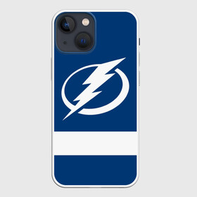 Чехол для iPhone 13 mini с принтом Tampa Bay Lightning в Екатеринбурге,  |  | Тематика изображения на принте: hockey | nhl | tampa bay lightning | нхл | хоккей