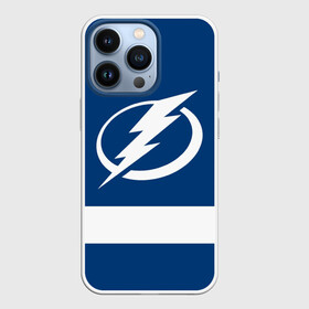 Чехол для iPhone 13 Pro с принтом Tampa Bay Lightning в Екатеринбурге,  |  | Тематика изображения на принте: hockey | nhl | tampa bay lightning | нхл | хоккей