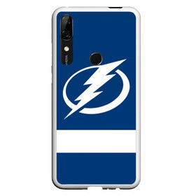 Чехол для Honor P Smart Z с принтом Tampa Bay Lightning в Екатеринбурге, Силикон | Область печати: задняя сторона чехла, без боковых панелей | Тематика изображения на принте: hockey | nhl | tampa bay lightning | нхл | хоккей