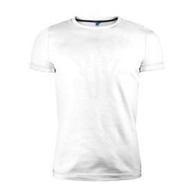 Мужская футболка премиум с принтом ТГК в Екатеринбурге, 92% хлопок, 8% лайкра | приталенный силуэт, круглый вырез ворота, длина до линии бедра, короткий рукав | Тематика изображения на принте: триагрутрика