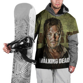 Накидка на куртку 3D с принтом Дэрил Диксон в Екатеринбурге, 100% полиэстер |  | Тематика изображения на принте: ходячие мертвецы
