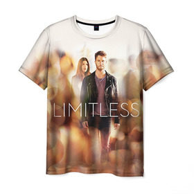 Мужская футболка 3D с принтом Limitless Сериал в Екатеринбурге, 100% полиэфир | прямой крой, круглый вырез горловины, длина до линии бедер | limitless | области | области тьмы | тьмы