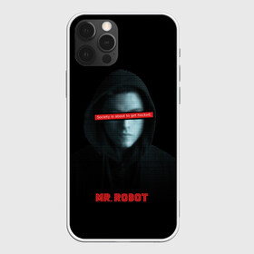 Чехол для iPhone 12 Pro с принтом Mr Robot в Екатеринбурге, силикон | область печати: задняя сторона чехла, без боковых панелей | fsociety | mr robot | анонимус | мистер робот