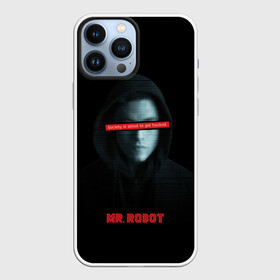 Чехол для iPhone 13 Pro Max с принтом Mr Robot в Екатеринбурге,  |  | fsociety | mr robot | анонимус | мистер робот