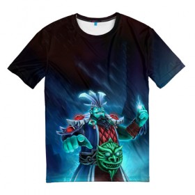 Мужская футболка 3D с принтом Молния в Екатеринбурге, 100% полиэфир | прямой крой, круглый вырез горловины, длина до линии бедер | dota | dota 2 | storm spirit | дота | шторм спирит
