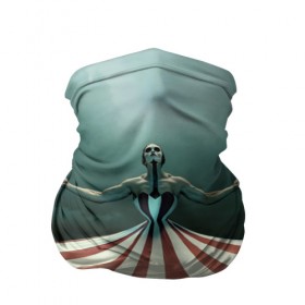 Бандана-труба 3D с принтом American Horror Story в Екатеринбурге, 100% полиэстер, ткань с особыми свойствами — Activecool | плотность 150‒180 г/м2; хорошо тянется, но сохраняет форму | 