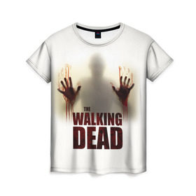 Женская футболка 3D с принтом The Walking Dead в Екатеринбурге, 100% полиэфир ( синтетическое хлопкоподобное полотно) | прямой крой, круглый вырез горловины, длина до линии бедер | the walking dead | америка | апокалипсис | глен | дерил | зомби | карл | кровь | рик | сша | ходячие мертвецы