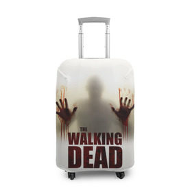 Чехол для чемодана 3D с принтом The Walking Dead в Екатеринбурге, 86% полиэфир, 14% спандекс | двустороннее нанесение принта, прорези для ручек и колес | the walking dead | америка | апокалипсис | глен | дерил | зомби | карл | кровь | рик | сша | ходячие мертвецы