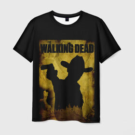Мужская футболка 3D с принтом The Walking Dead в Екатеринбурге, 100% полиэфир | прямой крой, круглый вырез горловины, длина до линии бедер | 