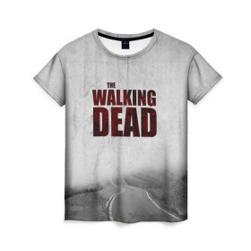 Женская футболка 3D с принтом The Walking Dead в Екатеринбурге, 100% полиэфир ( синтетическое хлопкоподобное полотно) | прямой крой, круглый вырез горловины, длина до линии бедер | the walking dead | америка | апокалипсис | глен | дерил | зомби | карл | кровь | рик | сша | ходячие мертвецы