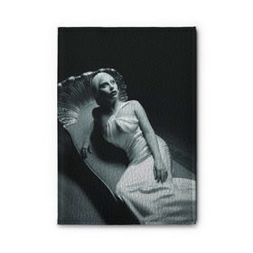 Обложка для автодокументов с принтом Lady Gaga в Екатеринбурге, натуральная кожа |  размер 19,9*13 см; внутри 4 больших “конверта” для документов и один маленький отдел — туда идеально встанут права | Тематика изображения на принте: american horror story | американская история ужасов