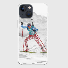 Чехол для iPhone 13 mini с принтом Спортсмен биатлонист в Екатеринбурге,  |  | biathlon | биатлон | гонка | зимний спорт | кубок мира | олимпиада | спорт | спринт | чемпионат | чемпионат мира | эстафета