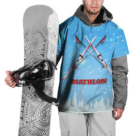 Накидка на куртку 3D с принтом Биатлон. Зима в Екатеринбурге, 100% полиэстер |  | biathlon | биатлон | гонка | зимний спорт | кубок мира | олимпиада | спорт | спринт | чемпионат | чемпионат мира | эстафета