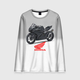 Мужской лонгслив 3D с принтом Honda 3 в Екатеринбурге, 100% полиэстер | длинные рукава, круглый вырез горловины, полуприлегающий силуэт | honda | moto | мото | мотоцикл | мотоциклы | хонда