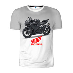 Мужская футболка 3D спортивная с принтом Honda 3 в Екатеринбурге, 100% полиэстер с улучшенными характеристиками | приталенный силуэт, круглая горловина, широкие плечи, сужается к линии бедра | honda | moto | мото | мотоцикл | мотоциклы | хонда
