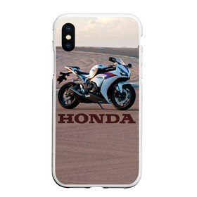 Чехол для iPhone XS Max матовый с принтом Honda 1 в Екатеринбурге, Силикон | Область печати: задняя сторона чехла, без боковых панелей | honda | moto | мото | мотоцикл | мотоциклы | хонда