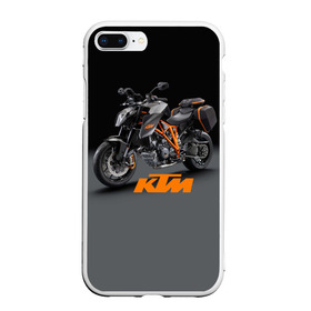 Чехол для iPhone 7Plus/8 Plus матовый с принтом KTM 4 в Екатеринбурге, Силикон | Область печати: задняя сторона чехла, без боковых панелей | ktm | moto | катээм | ктм | мото | мотоцикл | мотоциклы