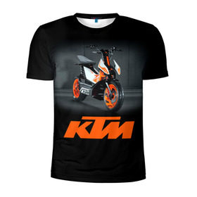Мужская футболка 3D спортивная с принтом KTM 2 в Екатеринбурге, 100% полиэстер с улучшенными характеристиками | приталенный силуэт, круглая горловина, широкие плечи, сужается к линии бедра | Тематика изображения на принте: ktm | moto | катээм | ктм | мото | мотоцикл | мотоциклы