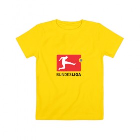 Детская футболка хлопок с принтом Бундеслига в Екатеринбурге, 100% хлопок | круглый вырез горловины, полуприлегающий силуэт, длина до линии бедер | bundesliga | бавария | боруссия | германия | футбол