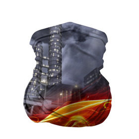 Бандана-труба 3D с принтом Огненная погоня в Екатеринбурге, 100% полиэстер, ткань с особыми свойствами — Activecool | плотность 150‒180 г/м2; хорошо тянется, но сохраняет форму | авто | гонки | дым | машина | огонь | пламя