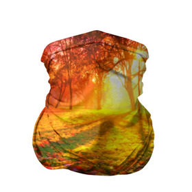 Бандана-труба 3D с принтом Осень в Екатеринбурге, 100% полиэстер, ткань с особыми свойствами — Activecool | плотность 150‒180 г/м2; хорошо тянется, но сохраняет форму | autumn | bright | colors | forest | trees | деревья | краски | лес | лучи | осень | солнце | цвета | яркие