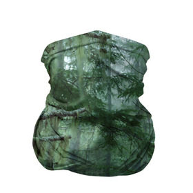 Бандана-труба 3D с принтом Дремучий лес в Екатеринбурге, 100% полиэстер, ткань с особыми свойствами — Activecool | плотность 150‒180 г/м2; хорошо тянется, но сохраняет форму | camouflage | dense | fog | forest | spruce | tree | дремучий | ёлка | ельник | камуфляж | лес | маскировка | туман