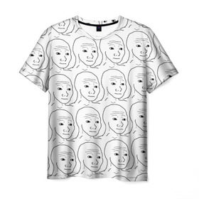 Мужская футболка 3D с принтом I Know That Feel Bro в Екатеринбурге, 100% полиэфир | прямой крой, круглый вырез горловины, длина до линии бедер | мем | мемы